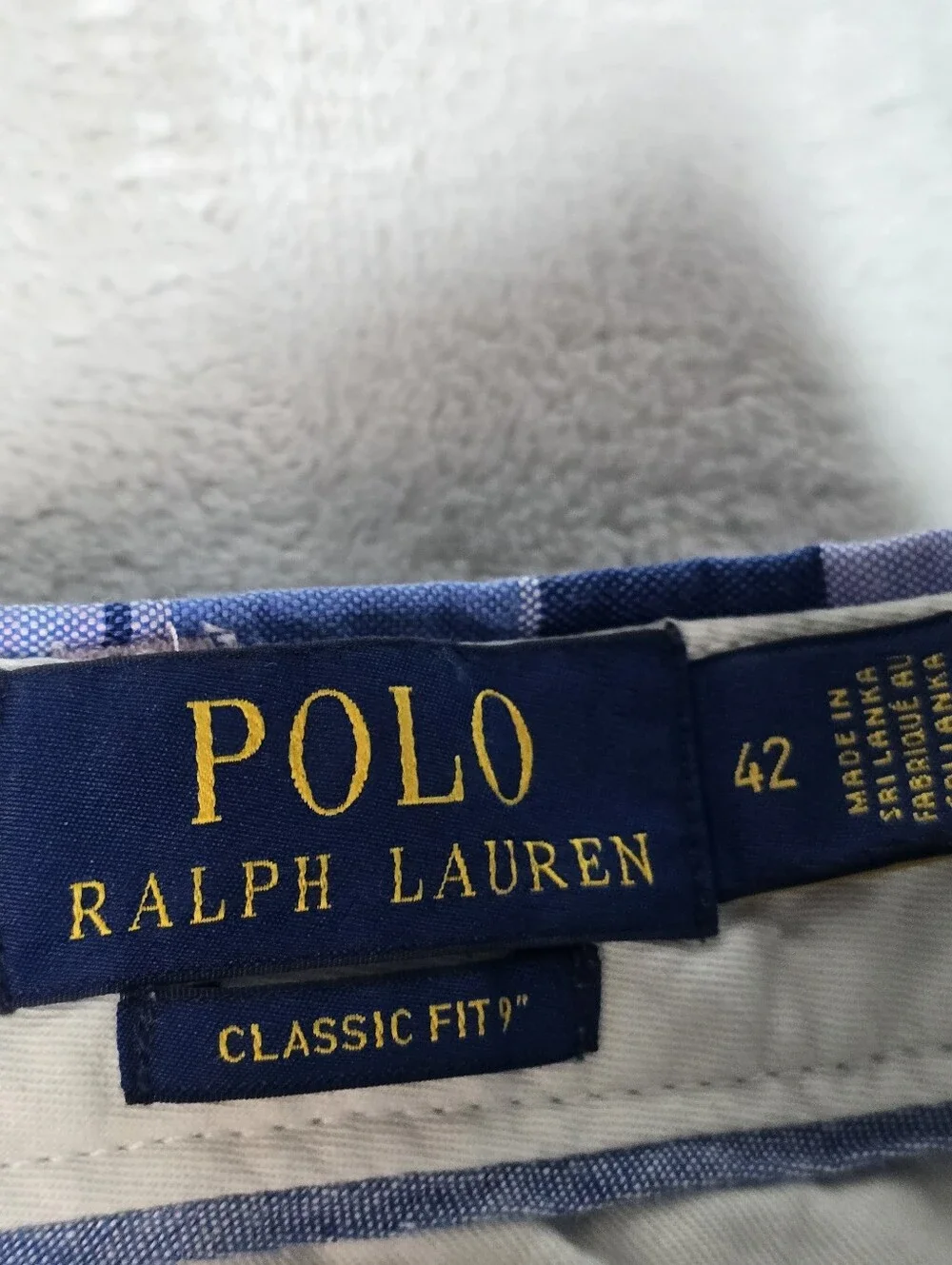 Polo Ralph Lauren Classic Plaid Shorts Mens 42  9” Inseam Colorful Preppy